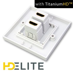 Prise murale double HDMI 1.4 