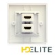 Prise murale double HDMI 1.4 