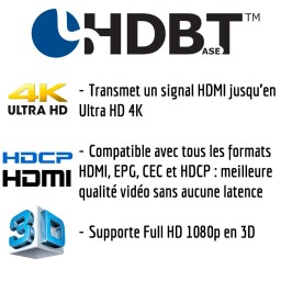 Extender HDBaseT 70 mètres