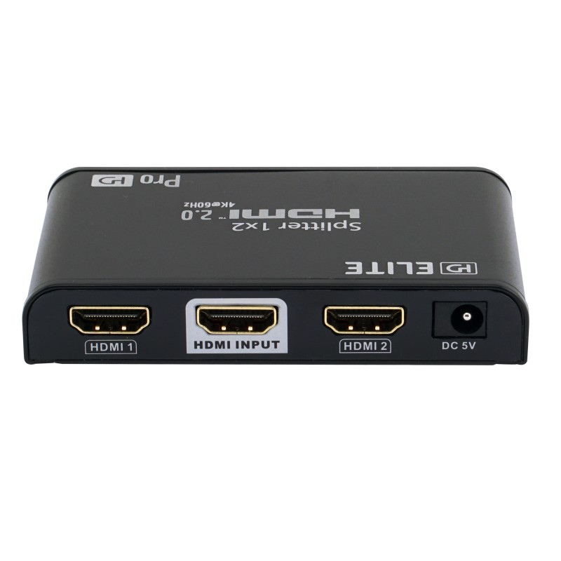 Splitter HDMI ProHD 2 ports 2.0 4K60Hz - Cable-hdmi.eu